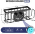 Face,4-in-1 1 MURLONG Sponge Holder for Kitchen Sink,Sink Caddy Smiley Sponge Holder with Suction Cups & PCS Adhesive