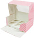 6 10 7 4 Inches, 10 Count Global Sugar Art Deep Sturdy Cupcake Box with Insert, Holds Cupcakes or Muffins, Cookie Box