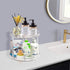 2 9.25Inch 360 Tier Lazy Susan Bathroom Organizer, Clear Rotating Makeup Organizer for Vanity, Skincare Organizers