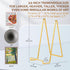 Large Plate Holder Display Stand - 12 inch Super Tall Big Plate Stands for Heavy Duty Display - Metal Picture Frame Stand - Tabletop Easel Stand for Decorative Platter | Plaque | Book - 3 Pack - Gold
