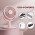Shinebella 4 Speeds Small Desk Fan, Personal Portable Mini USB Fan, Quiet, 310 Degree Rotation, Detachable, 4 inch