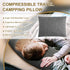 Ivellow Compressible Travel Pillow, Shredded Memory Foam Camping Pillow for Outdoor Backpacking and Hiking