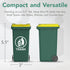 Wiosi Mini Garbage Trash Pen Holder for Desk, Tiny Recycle Bin Pencil Holder Green & Blue, Pack of 2 for Office