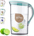 Berglander 71 OZ Fridge Door Water Pitcher with Lid, Clear PET Water Jug for Making Tea, Juice, and Cold Drinks