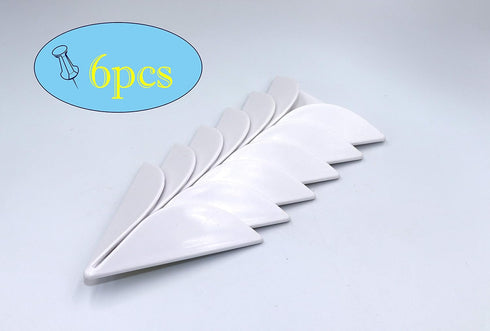 FGen 6pcs Self-Adhesive Triangle Type Wall Paste Towel Hook, Firmly Does Not Fall Off
