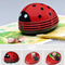 Mini Desktop Vacuum Cleaner Cartoon Ladybug Sweeper Handheld Vacuum for Cute Red Ladybird Shape