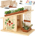 Pontuss Modern Birdhouse Woodworking Kit, Natural Cedar Wooden Birdhouses for Outdoors with Paint