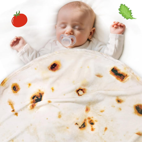 285 36 inches) Jorbest Burrito Tortilla Swaddle Blanket Gifts for Baby Toddler Newborn, Tortilla Baby Blanket Funny