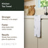GEOMETRY Christmas Kitchen Towels - Quick Dry Microfiber Cloth Dish Towels for Kitchen Drying - Premium Quick Dry Towel
