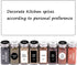 SWOMMOLY 892 Spice Jar Labels in 5 Types with Chalk Marker Set, 800 Printed Spice Labels with 92 Extra Write-on Stickers