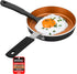 Bakken-Swiss 2-Piece Mini Nonstick Egg Pan & Omelet Pan, 5.5'' Copper Non-Stick Skillet for Eggs and Pancakes