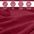 QUBA LINEN Pack 8 Set, 2 2 4 100% of Towels Large Bath Towels, Hand Towels, Wash Cloths, Cotton, Lighter Weight