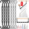 Closet Organizers and Storage, 8 Pack Stronger Space Saving Hangers with 5 Holes for Heavy Clothes, Magic Home