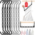 Closet Organizers and Storage, 8 Pack Stronger Space Saving Hangers with 5 Holes for Heavy Clothes, Magic Home