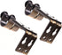 Ogrmar Heavy Duty Curtain Rod Brackets for 3/4 or 5/8 Inch Rod, 4 Pack (Bronze)