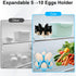 Asltw 5 10 Dolphin Egg Holder Rack, Egg Boiling Tray with Flip Top Egg Storage, Heat Resistant Handle, Multi Purpose