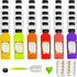 Garandad 36pcs 12 oz Plastic bottles with lids,Juice bottles with caps, Reusable Clear