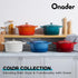 6 Onader Enameled Cast Iron Dutch Oven, QT Dutch Oven Pot with Lid, Heavy Duty Cookware for Sourdough Bread Baking