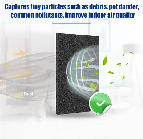 Cut to Fit Foam Pad Pre Filter for Air Purifiers, Compatible with Most Air Conditioners, 39 x 16 inch, 1 Pack