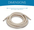 Senville 20 Ft Drain Hose Line for Mini Split Air Conditioner Ductless Heat Pump