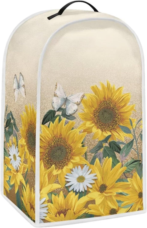 Butterfly Blender Dust Cover, Sunflower Fingerprint Protection Cover for Stand Mixer or Coffee Machine, Home Kitchen Appliance Cover for Stain Dust Resistant Supplies