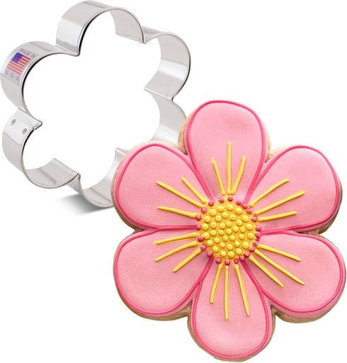 Ann Clark Cookie Cutters Scalloped Edge Flower Cookie Cutter, 3.75" Made in USA