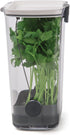 ProKeeper Herb Keeper – 1-Piece, White, with Removable Silicone Drain Plug, BPA-Free Plastic