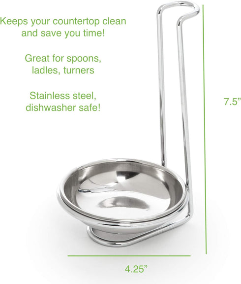 Fox Run Stainless Steel Vertical Spoon Holder, 7.5 Inches