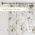 BROSHAN Pink Floral Sheer Curtains 78 Inches Long - Pretty Flower Print Bedroom Curtain Sheers, 2 Panels Set