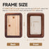 1x1.4 1.8x2.4 2x3 Solid Walnut Mini Picture Frame, Small Wood Photo Frame with Decorative Joinery Corners, Instax