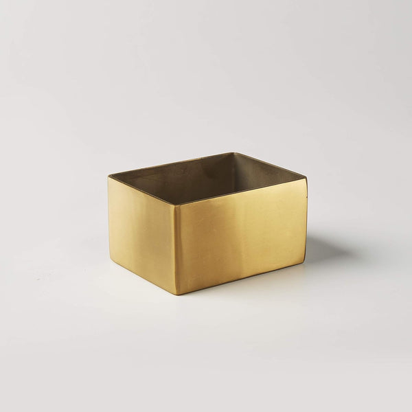 American Metalcraft GSPH4 Rectangular Gold Sugar Packet Holder, Satin Finish, 2-3/4 inches L
