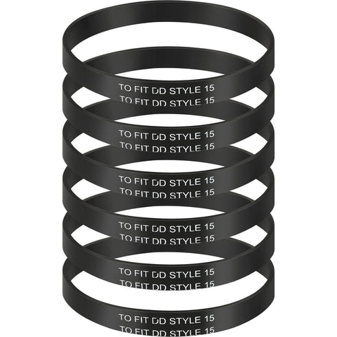Honoson 6 Pieces Style 15 Replacement Belts for Dirt Devil Royal Upright Vacuum Cleaner