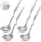 Peohud 4 Pack Soup Ladle, SUS304 Stainless Steel Slotted Hot Pot Ladle, Cooking Skimmer for Hotpot Serving