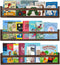 AZSKY Nursery Book Shelves 24 Inch Deep Walnut Floating Bookshelf for Kids