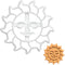 BAKERLOGY Celestial Sun Cookie Cutter - Detailed Biscuit Cutter Design for Baking and Crafts, Ideal for Dough, Fondant