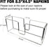 Acrylic Napkin Holders, 9 Inch Clear Guest Towel Dispenser for Bathroom Vanity, Kitchen Counter, Dining Table Parties