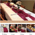 12x72-Inch Pack 5 (30x180cm) -0226S ShinyBeauty Sequin Table Runner Burgundy of Party Supplies Wine Wedding Table
