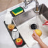 AUPTIM Counter Extended Silicone Soap Dish for Shower Bar Soap Holder Soap Tray, Self Draining Soap Dish Soap Saver