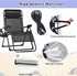 21 Inch Zero Gravity Chair Replacement Fabric with Bungee Cord Kit, Wide Repair Cloth with Replacement Cord