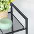 3-Tier UBSC33BK SONGMICS Storage Rack, Bathroom Shelf, Extendable Plant Stand with Adjustable Shelf, for Bathroom