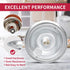 WB31T10010 and WB31T10011 Drip Pans for Electric Stove, Compatible with GE Range, Set of 4, Silver