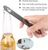 WEGAZ 5 Pack 7inch Black Stainless Steel Flat Beer Bottle Opener, Durable Stainless Steel
