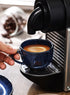 Set 4 oz Set 6 vicrays Ceramic Espresso Coffee Cups Porcelain Espresso Cups with Saucers Spoons and Metal Stand for Tea
