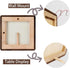 6x6 4x4, Square Picture Frame in Natural Walnut Wood, Solid Wooden Frames matted to Gallery Frames for Wall Mount