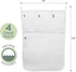 14 Inch 20 Inch, 1 Pack S&T INC. Bath Toy Storage Net with Pockets for Tub, Shower Caddy Holds Baby and Kids Toys