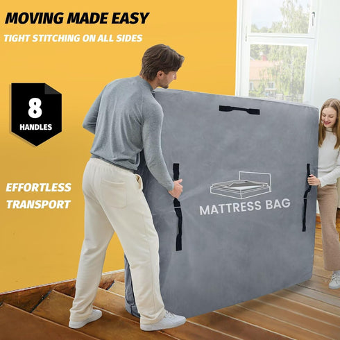 8 (86x75x13.5 Mattress Bags for Moving and Storage, BETU Waterproof Mattress Protector Mattress Cover California King