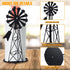 Windmill Paper Towel Holder, Western Standing Roll Holder for Kitchen Countertop, Rustic Country Decor (14.4 Inch)