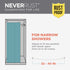 Zenna Home Rustproof Curved Shower Curtain Rod for Small Tubs, Adjustable 32 to 40 Inches, Brushed Nickel