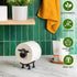 Generic (3) Sheep Toilet Paper Holder, Cute Paper Towel Storage Rack, Wall-Mounted Paper Towel Basket, Black