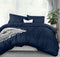 Utopia Bedding Duvet Cover Queen Size - 3 Piece with Zipper Closure, Navy (Comforter Not Included)